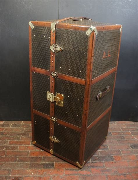 goyard suitcase wheels|goyard luggage trunk.